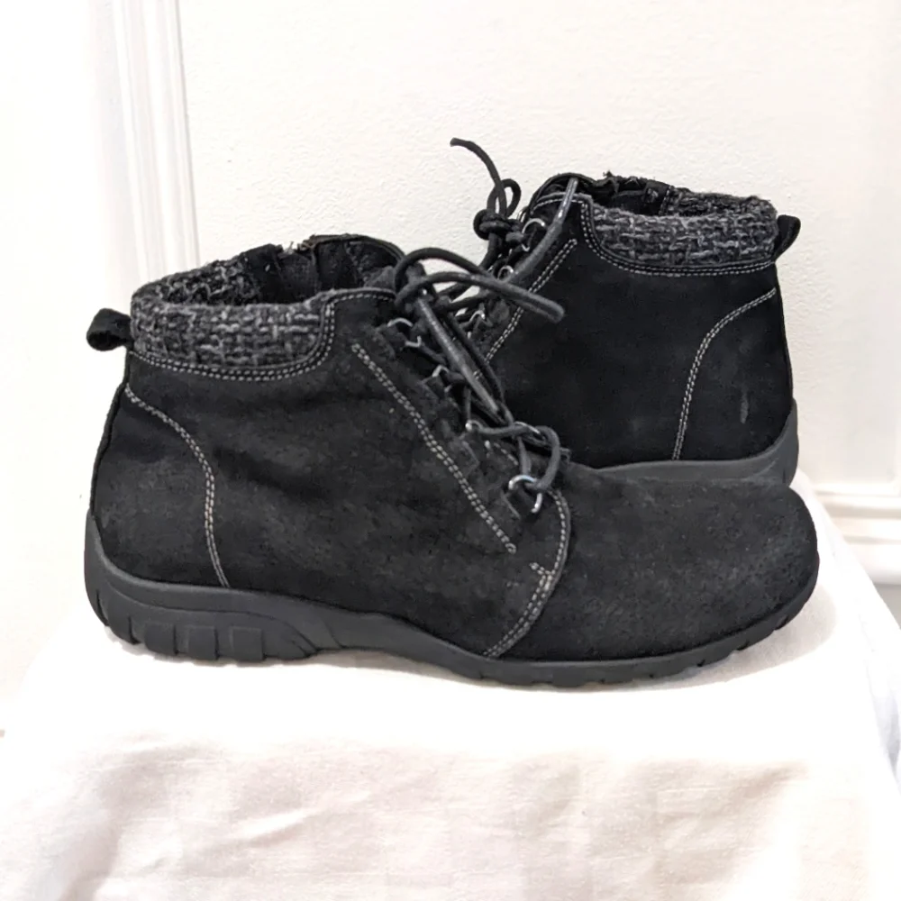 Suede lace up boots by Propet